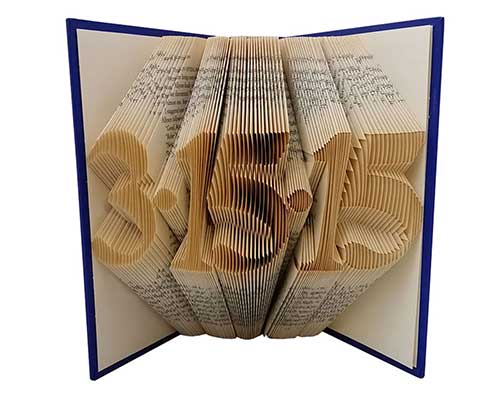 Customized Book Fold Art