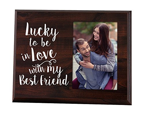 Elegant Signs Lucky to Be In Love PIcture Frame