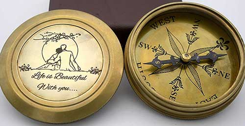 Engraved Compass