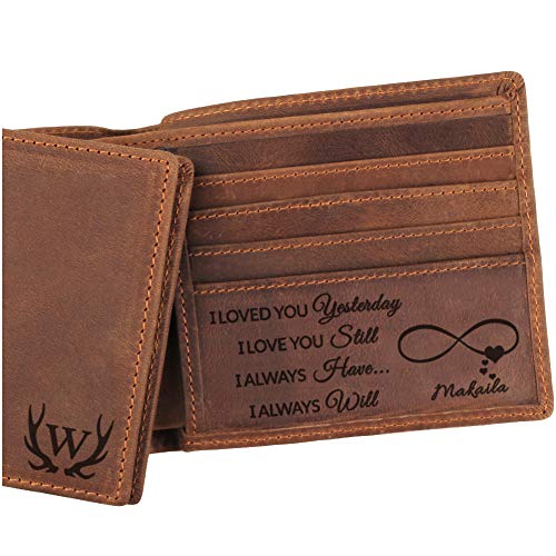 Engraved Leather Wallet