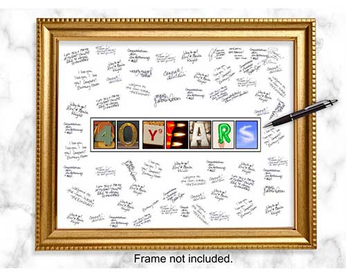 Frameable Guestbook