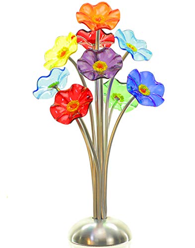 Hand Blown Glass Flower Bouquet