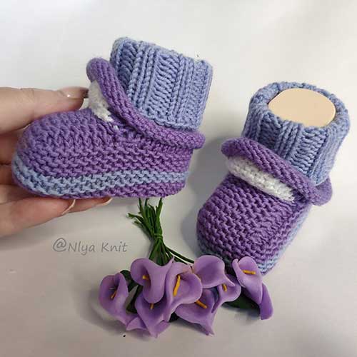 Knitted Baby Booties