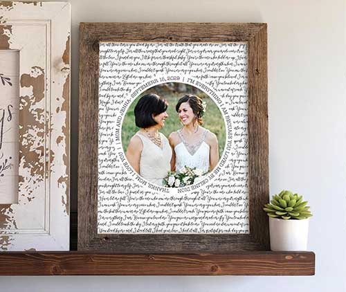 Mother of the Bride Barn Wood Frame