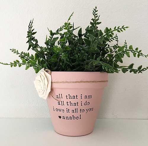 Mother of the Bride Customized Planter