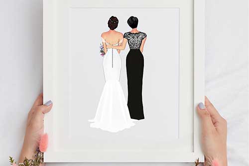 Mother of the Bride Personalized Print