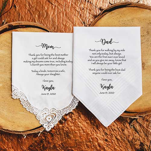 Mother of the Bride Customized Handkerchief