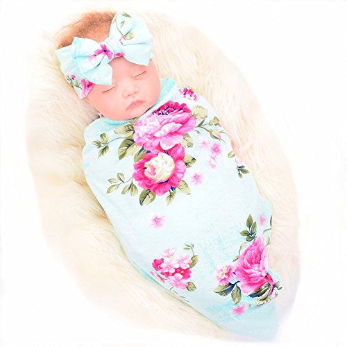 Newborn Receiving Blanket and Headband