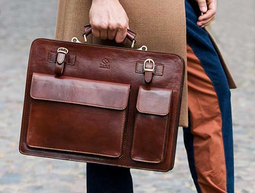 Stylish Leather Briefcase