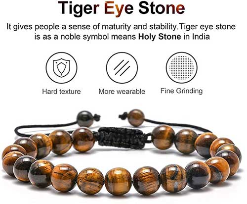 Tiger Eye Mens Bracelet