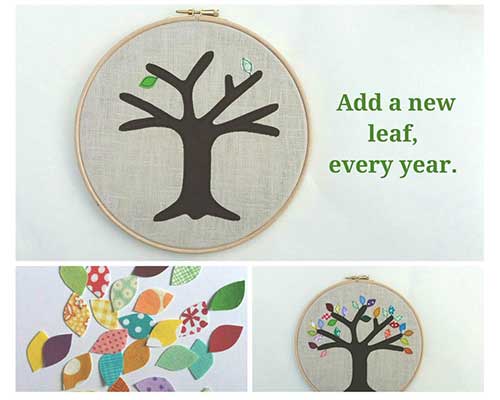 Applique Tree Anniversary Gift