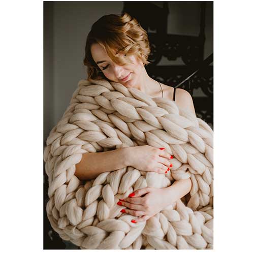 Chunky Knit Blanket