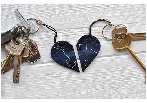 Couples Stars Keychain