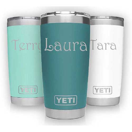 Engraved Yeti Cup