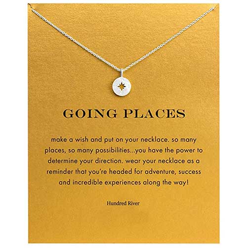 Going Places Compass Necklace