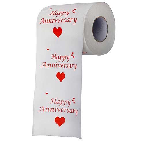 Happy Anniversary Toilet Paper