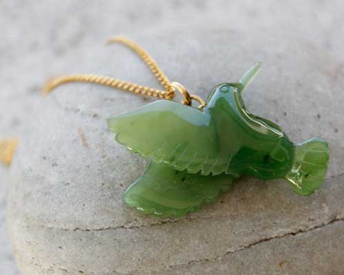 Jade Hummingbird Necklace