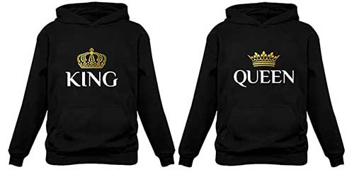 King and Queen Hoodies