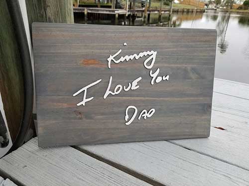 Personalized Memorial Sign