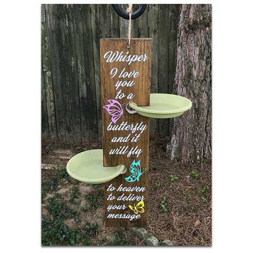 Remembrance Butterfly Feeder