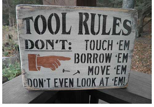 Tool Rules Sign