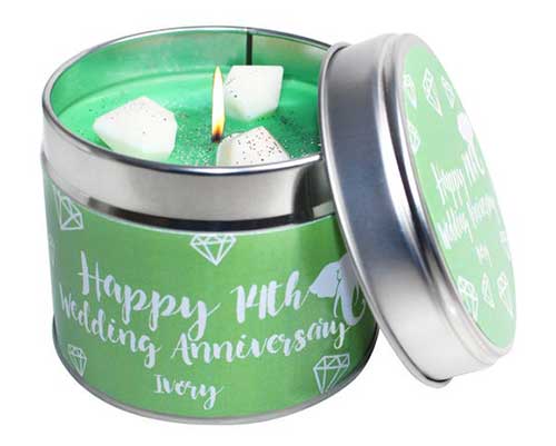 14th Anniversary Candle Set