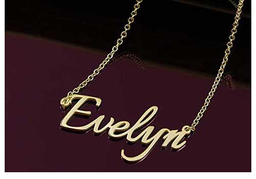 18K Karat Gold Plated Personalized Necklace