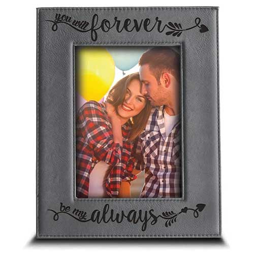 Be My Forever Leather Frame