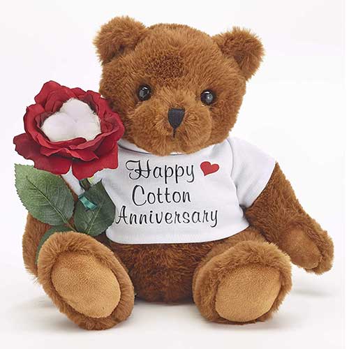 Cotton Anniversary Teddy Bear