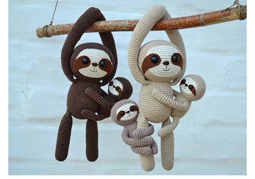 Crochet Sloth Dolls