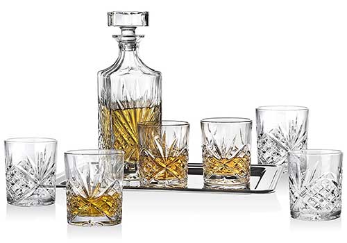 Dublin Whiskey Crystal Bar Set