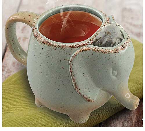 Elephant Tea Mug Green