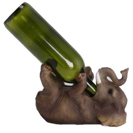 Elephant Wine Statue