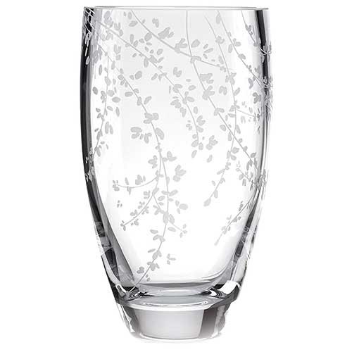Fine Crystal Etched Vase from Kate Spade New York
