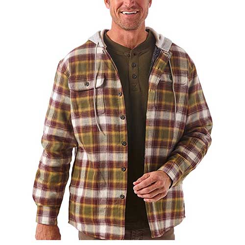 Flannel Lined Hooded Jacket