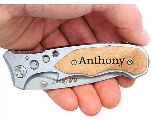 Laser Engraved Pocket Knife