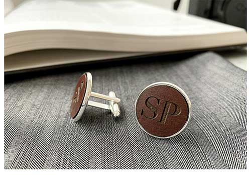 Leather Cufflinks