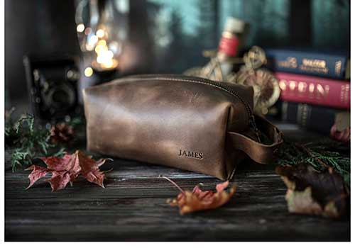 Leather Dopp Kit