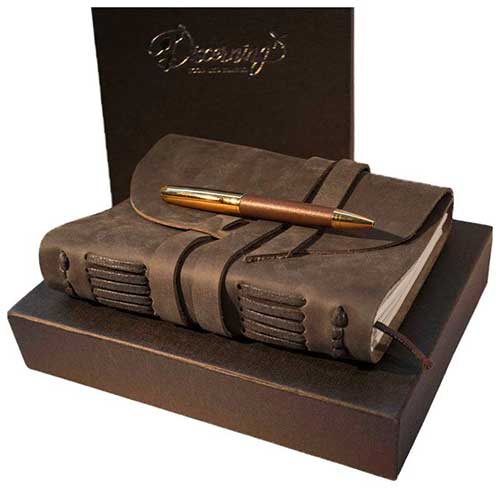 Leather Journal Gift Set
