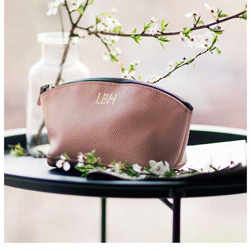 Leather Makeup Bag