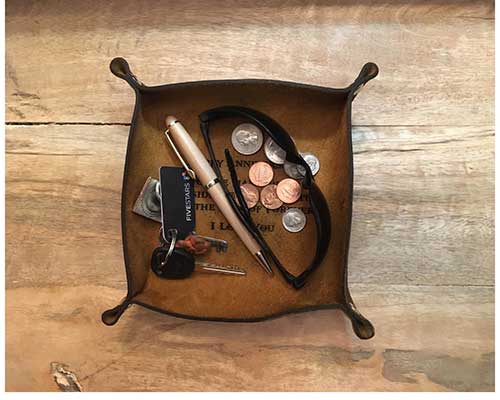 Leather Trinket Tray