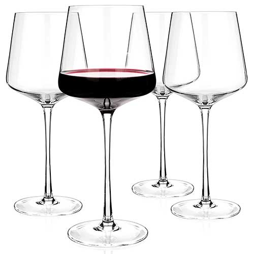 Luxbe Crystal Wine Glass Set