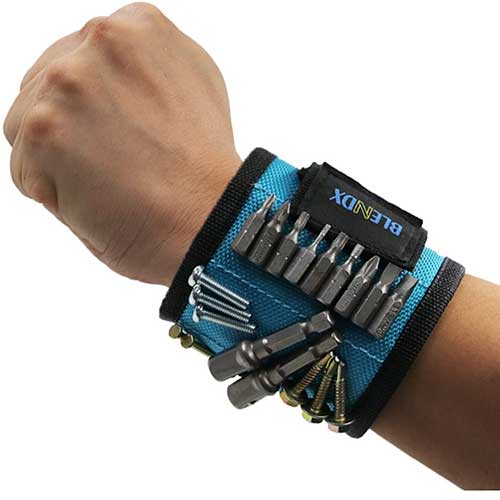 Magnetic Wrist Band to Hold Tools