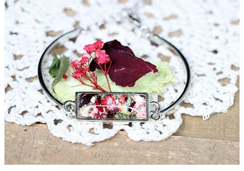 Preserved Flower Keepsake Bracelet