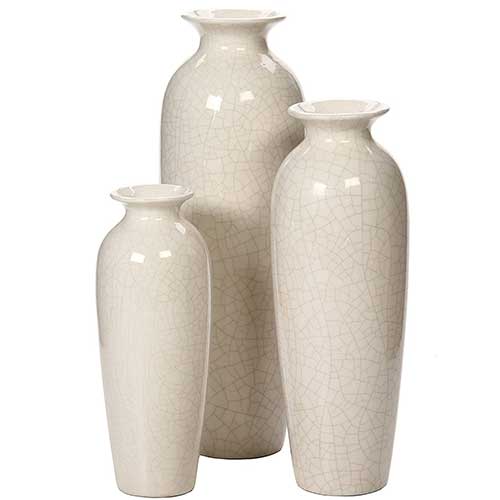 Set of Three Ceramic Vases