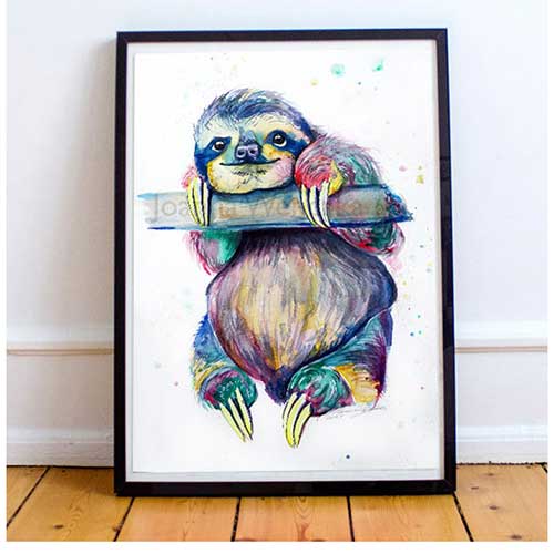 Sloth Art Print