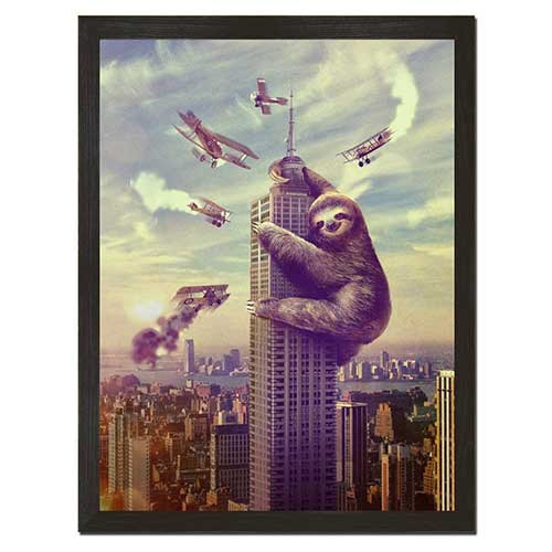 Sloth King Kong Print