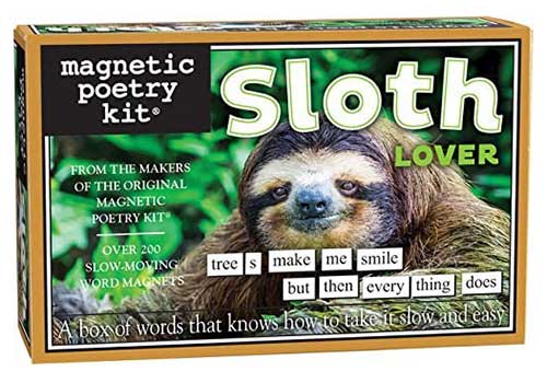 Sloth Lover Magnetic Poetry Kit