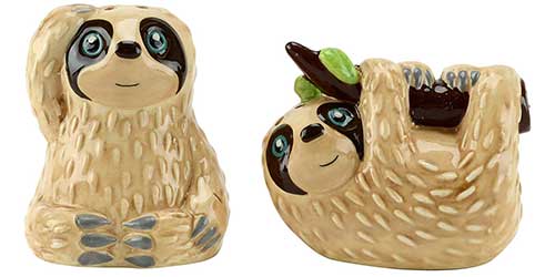 Sloth Salt and Pepper Shakers