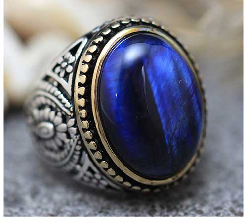 Sterling Silver Sapphire Ring